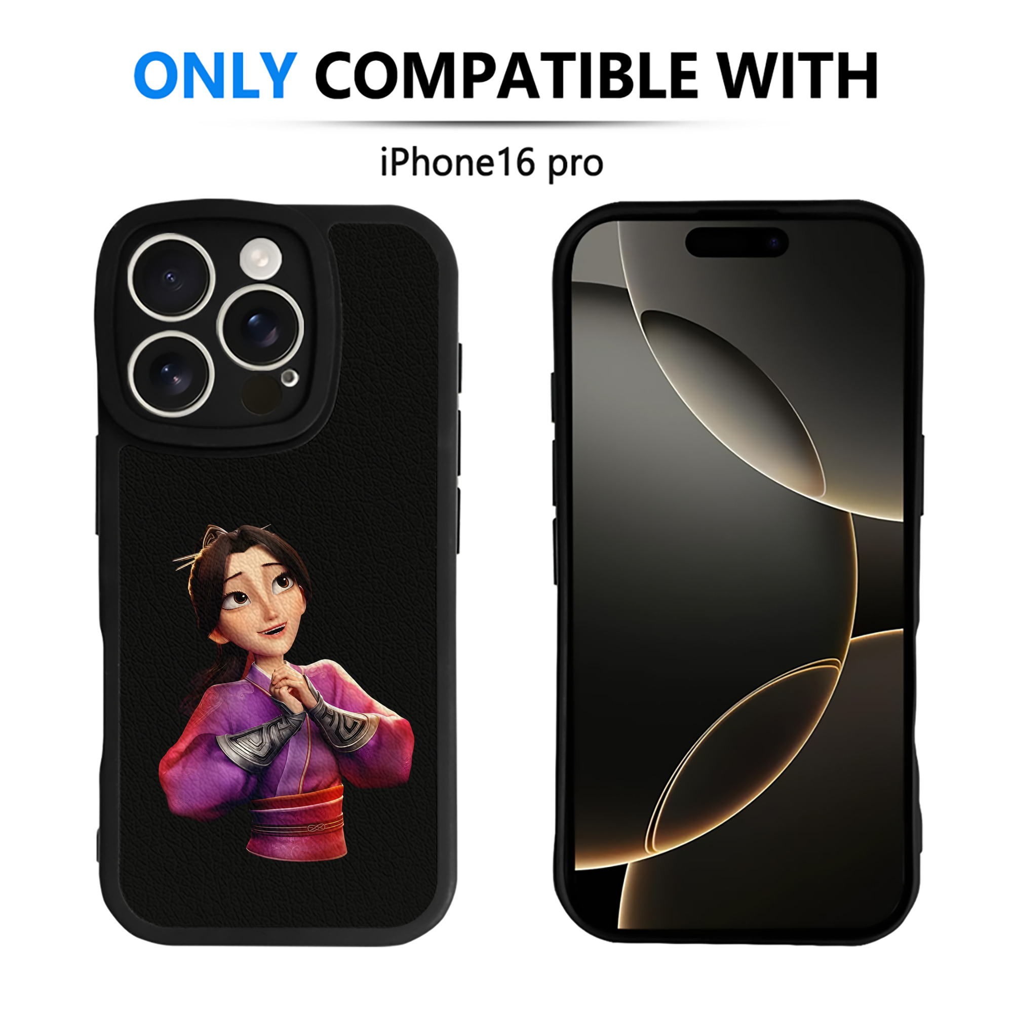 （画像用） Ne Zha 2 ナタ 魔童の大暴れ 【iPhone 16シリーズ対応】シリコンスマホケース（レザー調） 材質：シリコン